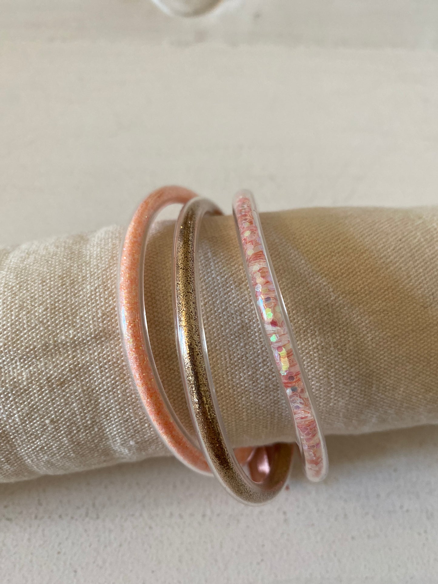 Bracelet trio rose tendre