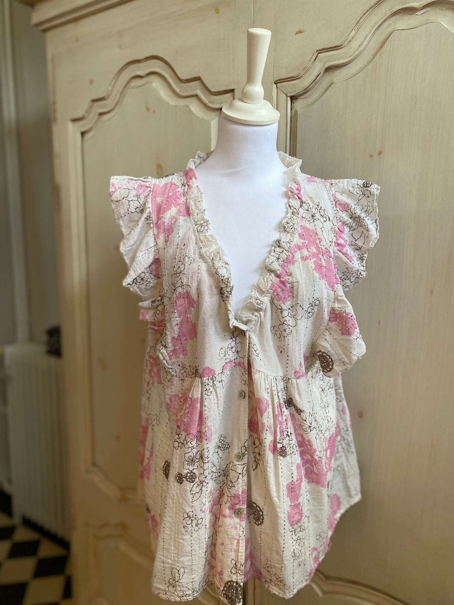 Blouse Flora convient du 38 au 46