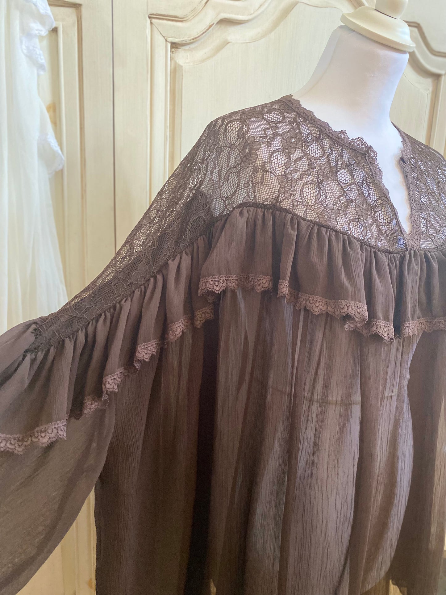 Blouse Nanouchka choco du 42 au 52