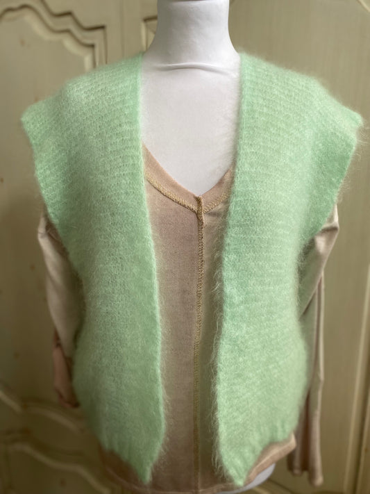 Gilet Suprême de Mohair vert