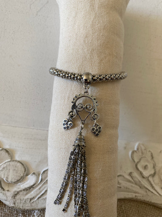 Bracelet métal, argenté ￼