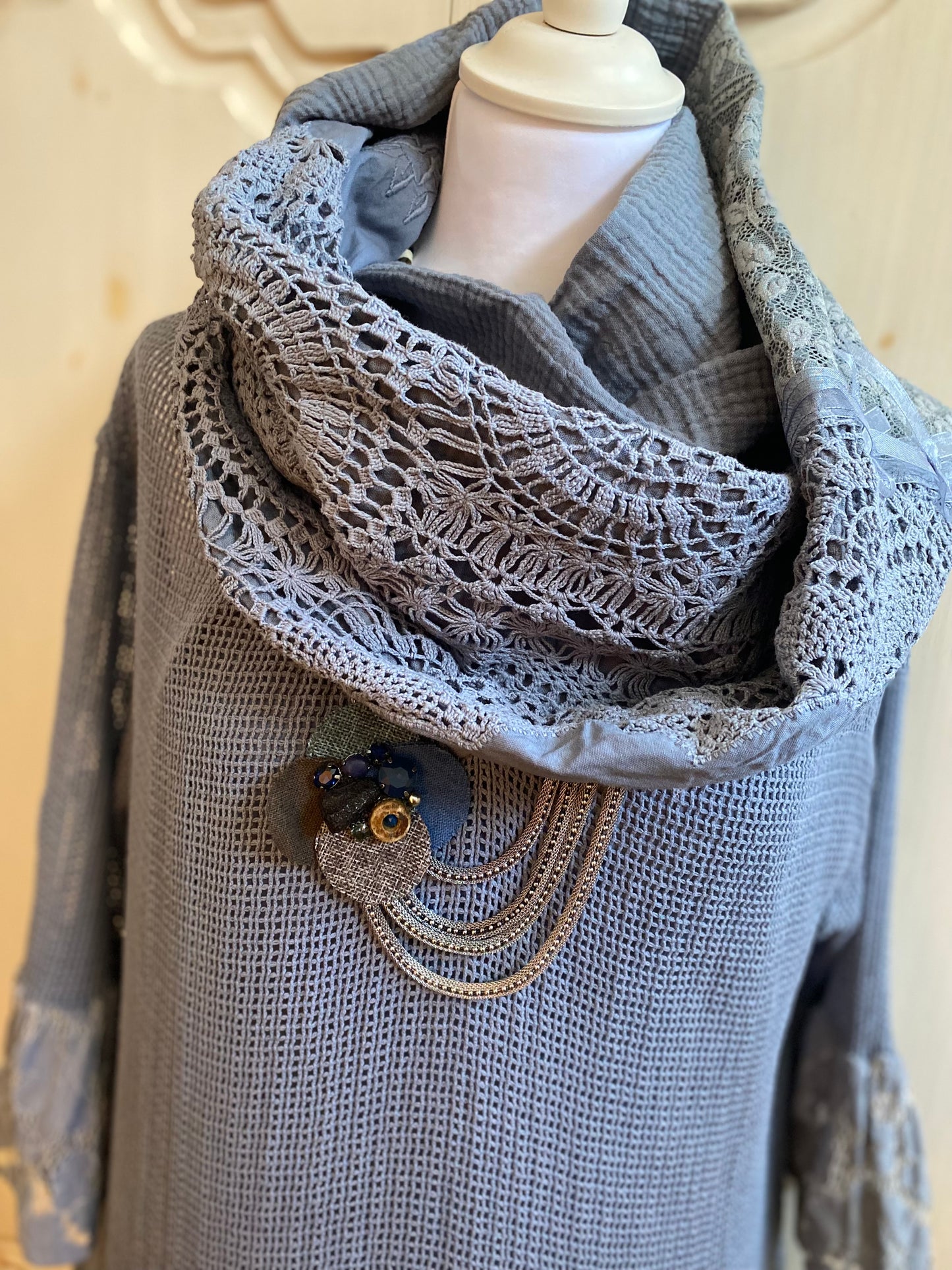 Snood bleu jeans