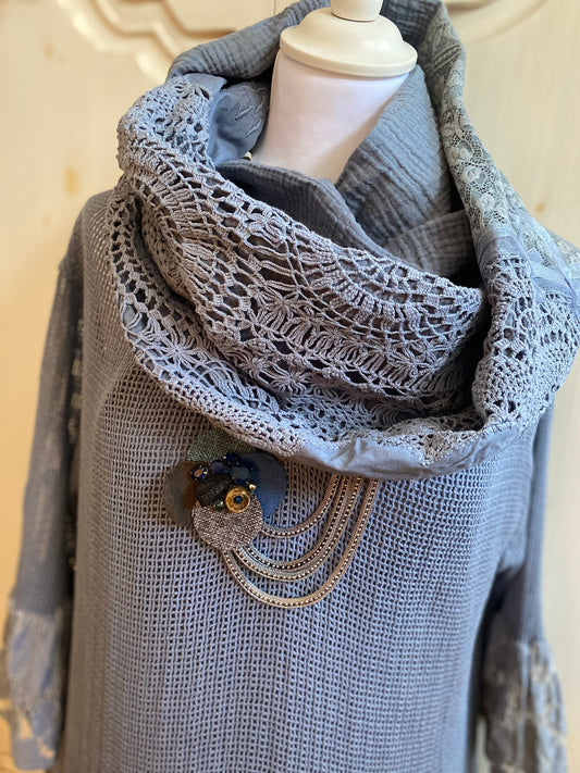 Snood bleu jeans