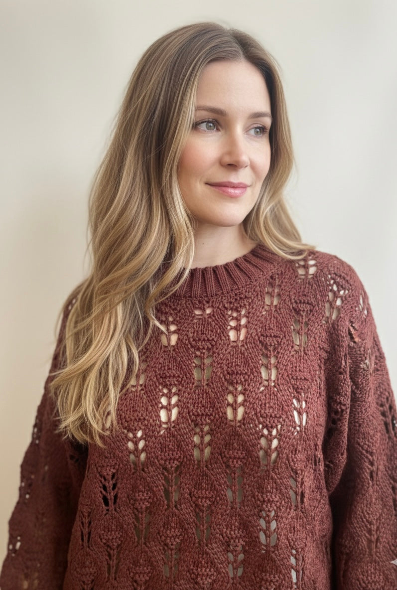 Pulls Leonie brun du 40 au 48 oversize