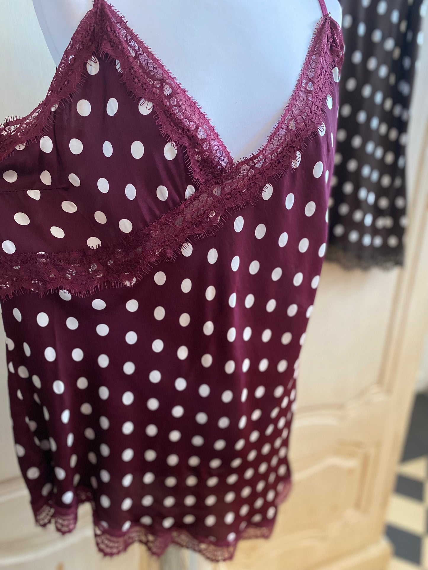 Top pois bordeaux  du 40 au 48 Oversize