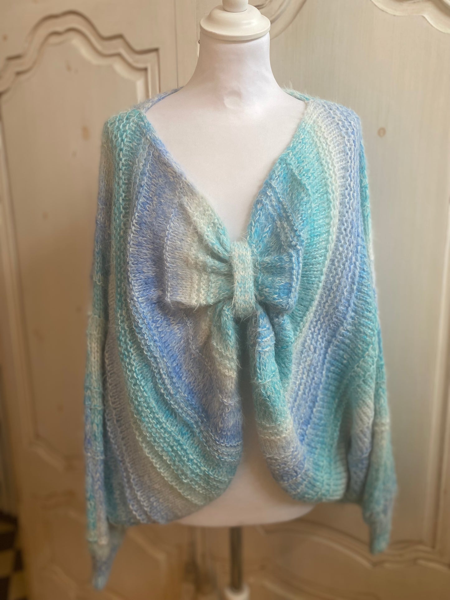 Pull Cœur bleu du 40 au 50