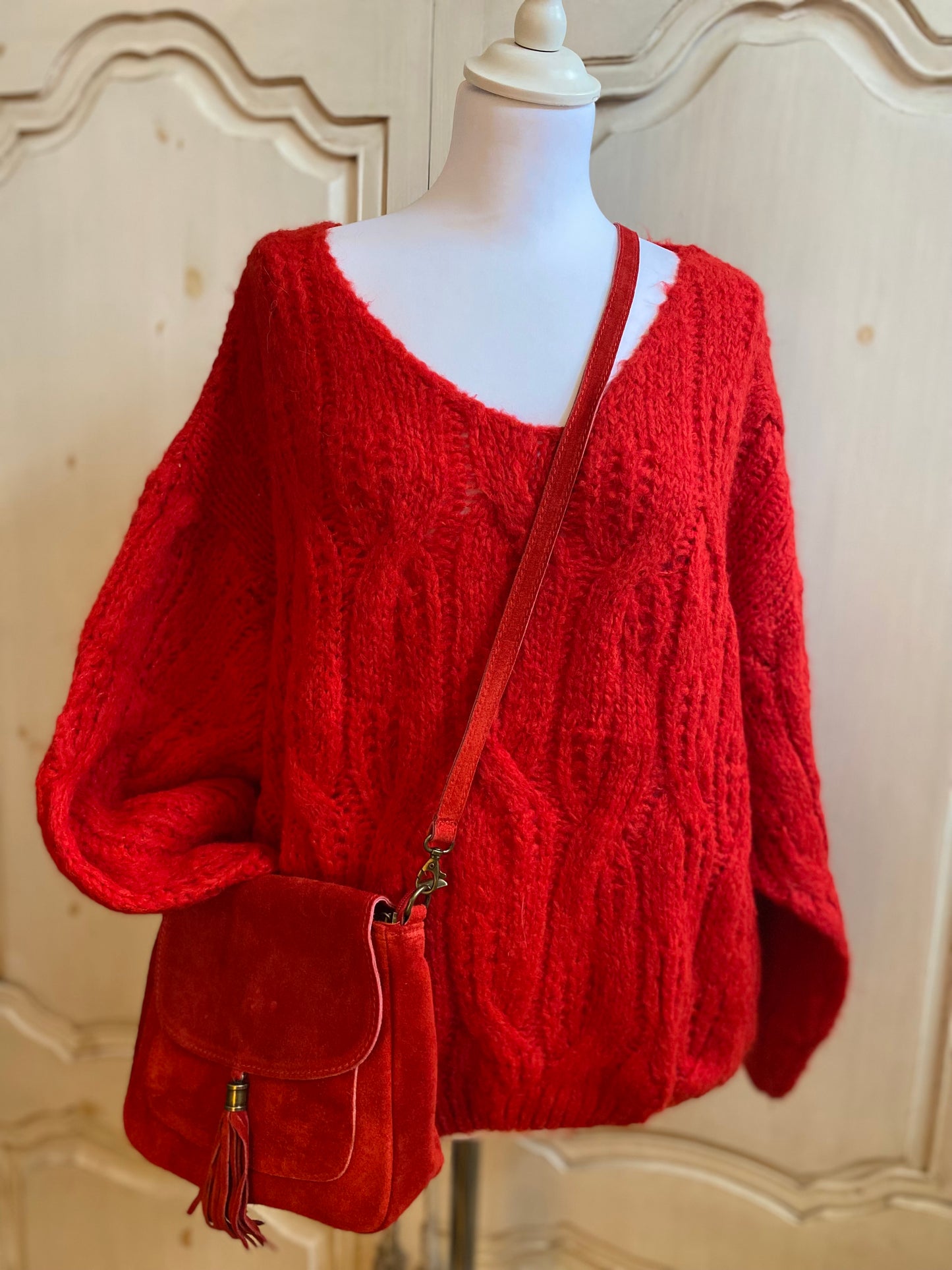 Promo Box Rouge 3 pièces oversize