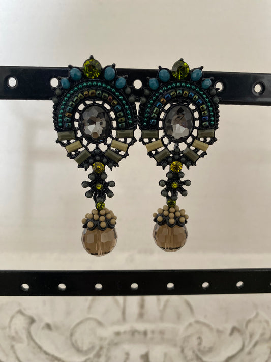 Boucle bleu et  verte