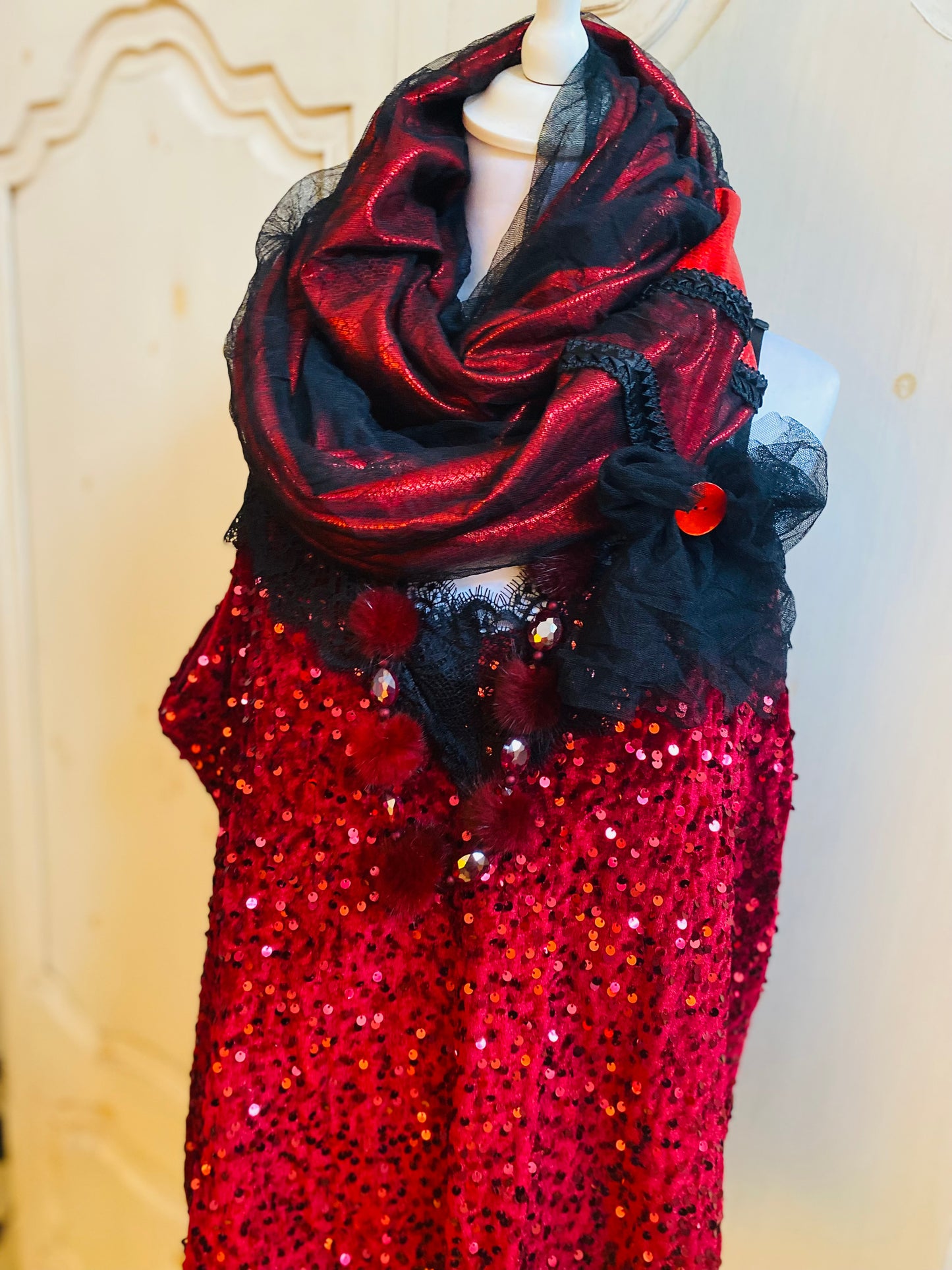 Promo Rouge et noir 3 pièces oversize du 42 au 48