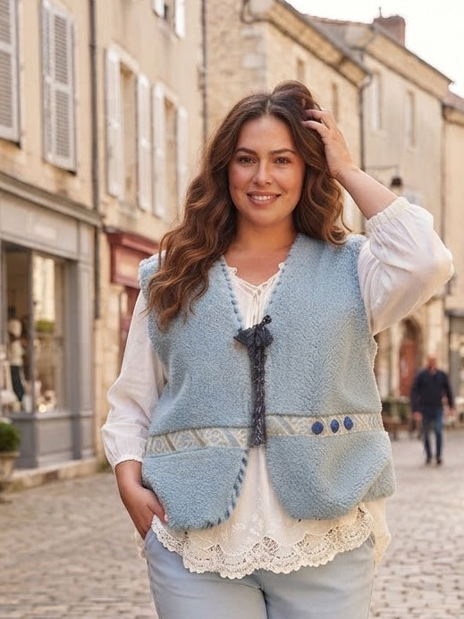 Gilet Bleu convient du 42 au 48