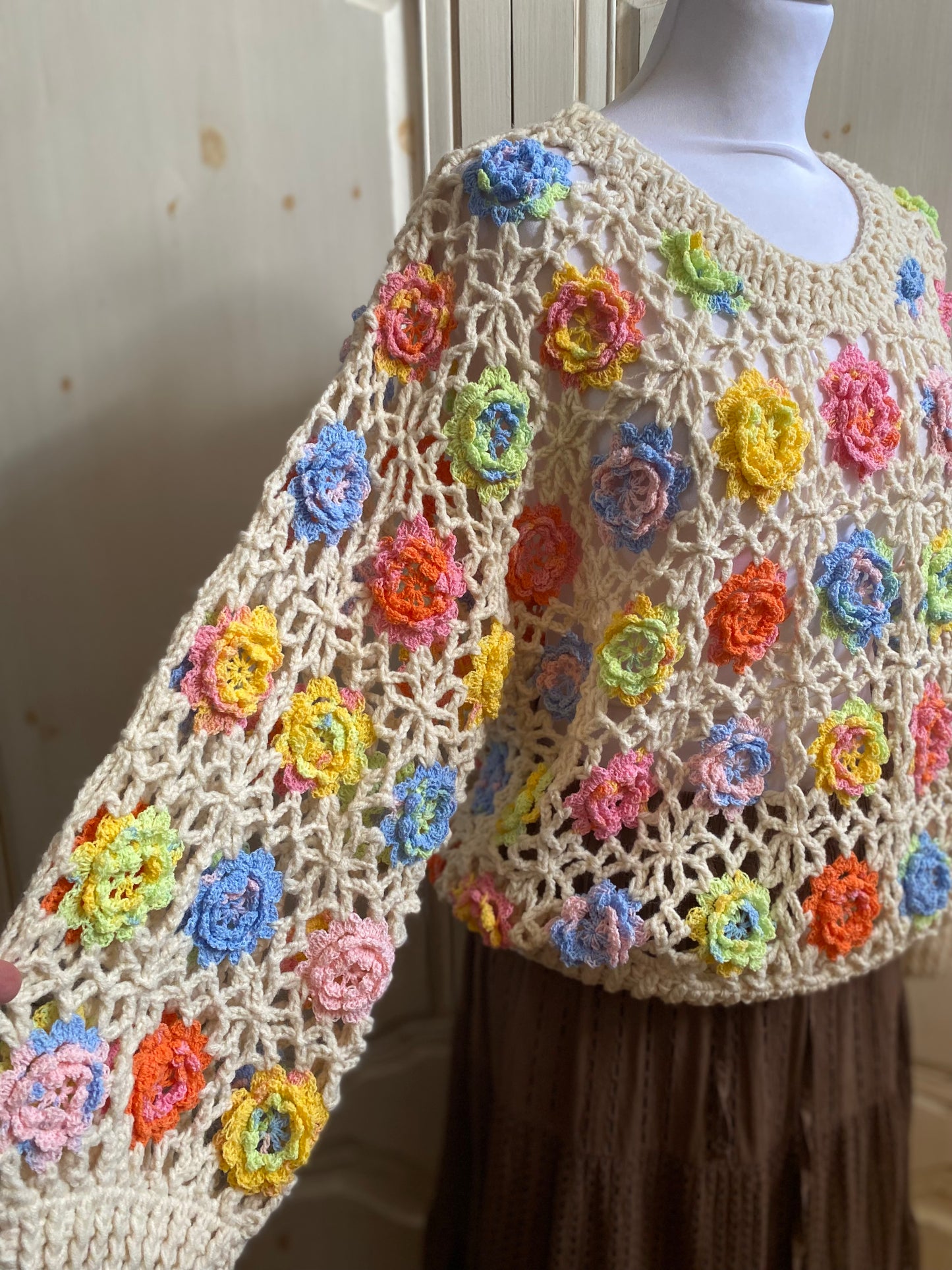 Pull Fleurs du 36 au 46