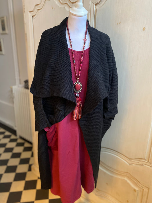 Gilet noir déstructuré du 40 au 46