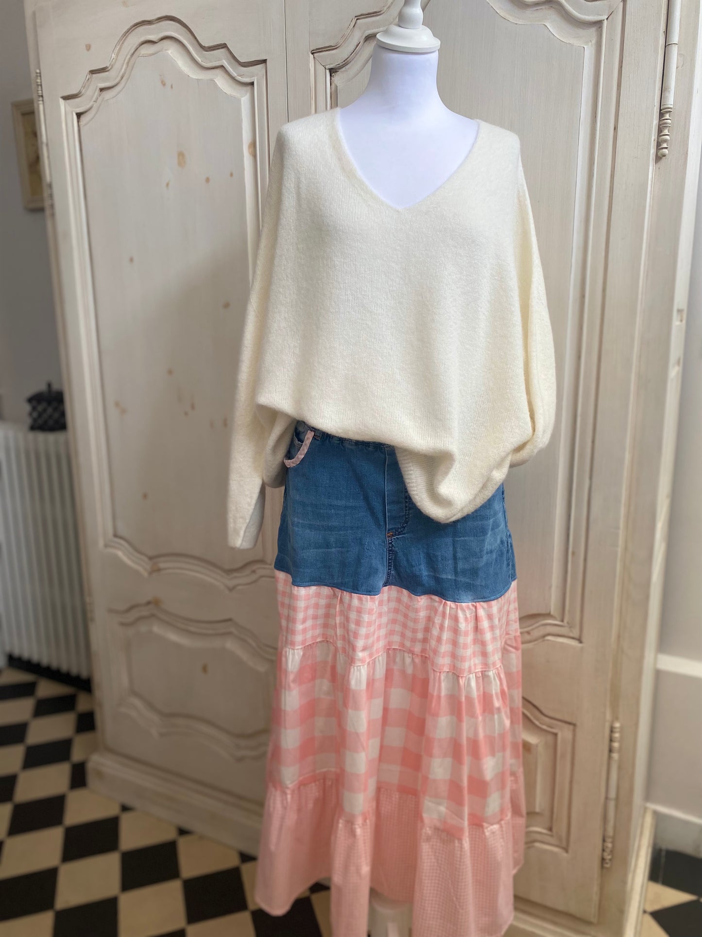 Jupe B.B Jeans/Coton Rose convient du 40 au 46