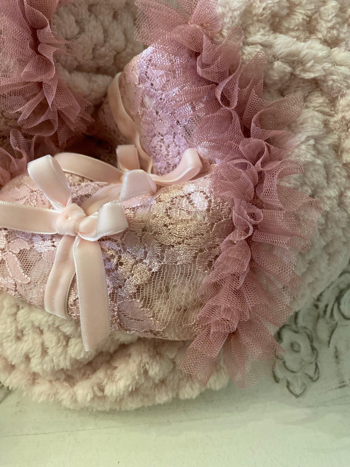 Box Rose poudré 2 pieces