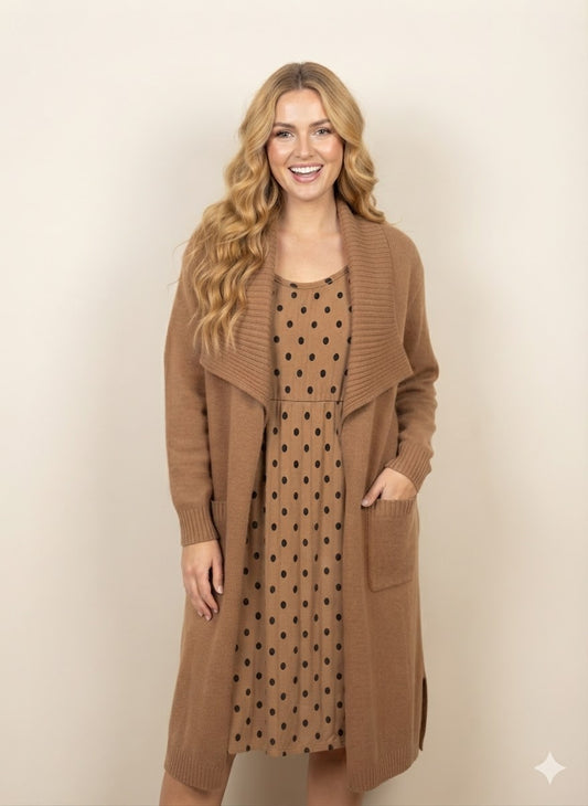 Gilet Camel Monica du 38 au 46+