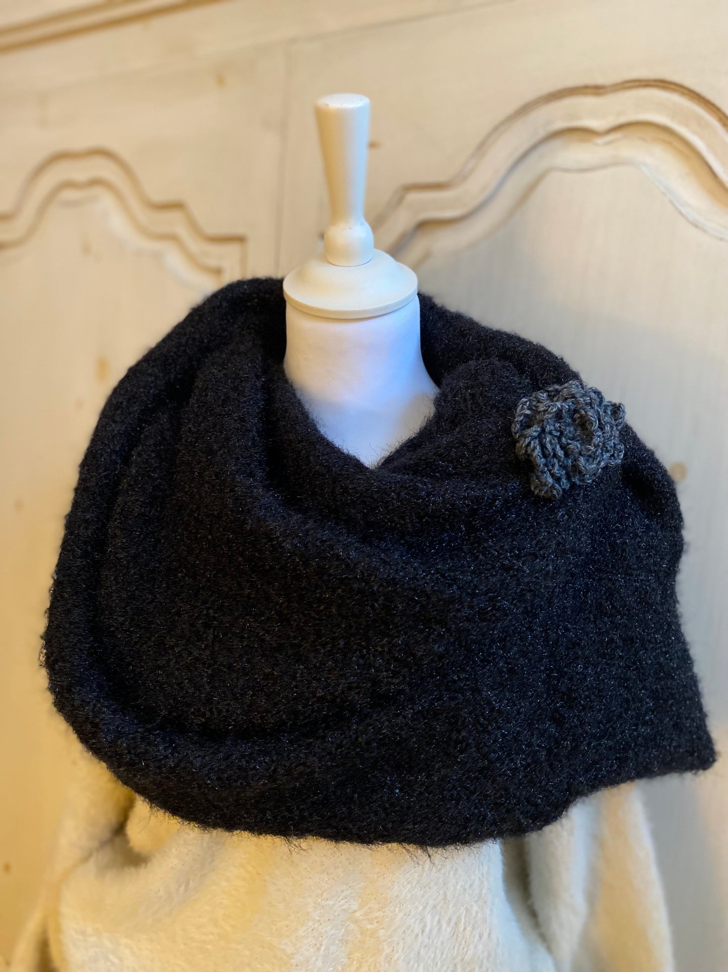 Cachez épaule noir Héloïse