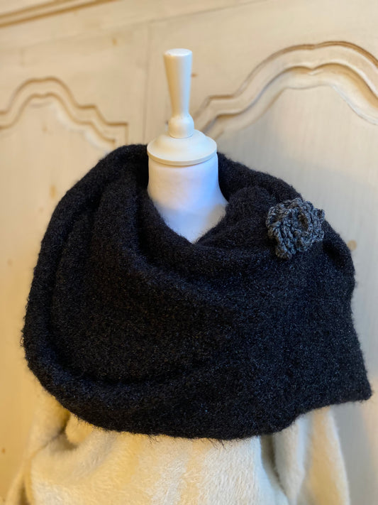 Cachez épaule noir Héloïse