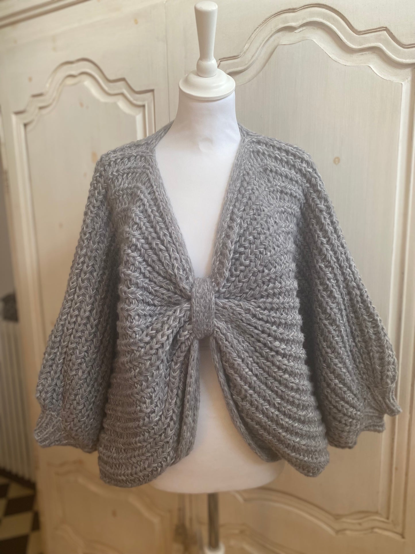 Pull Cœur gris  du 40 au 50