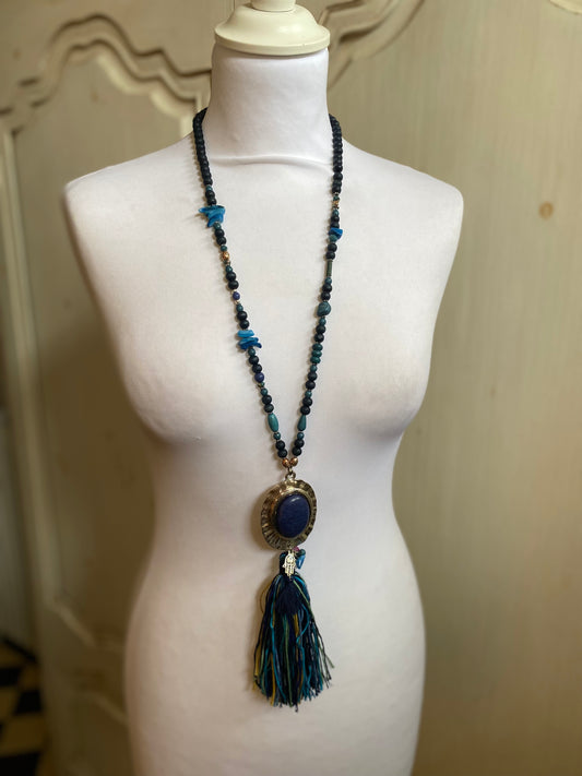 Collier Odessa bleu