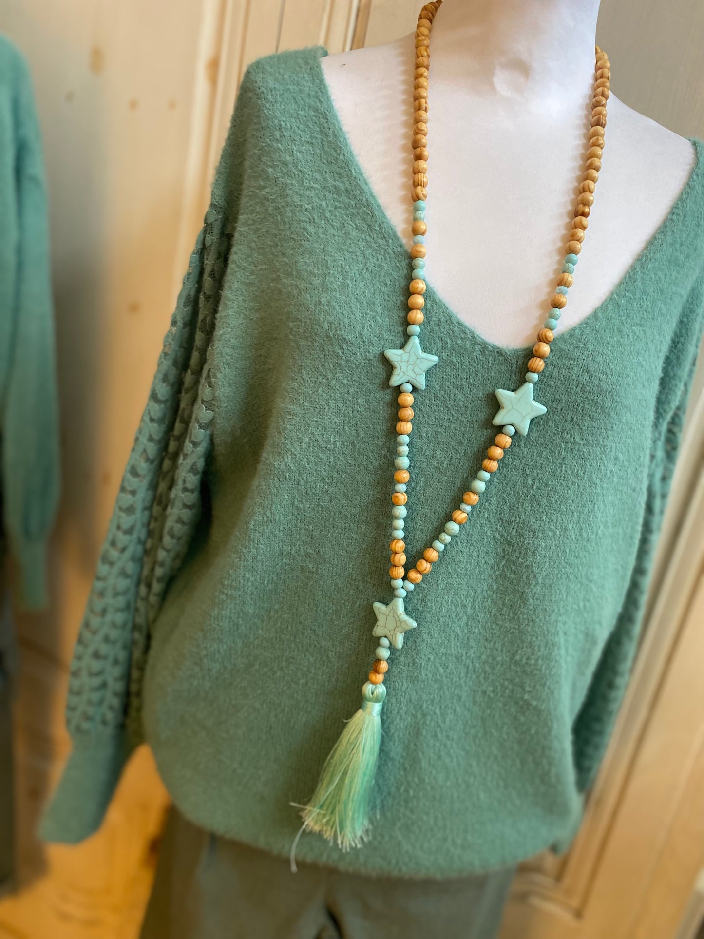 Collier étoilé Aqua