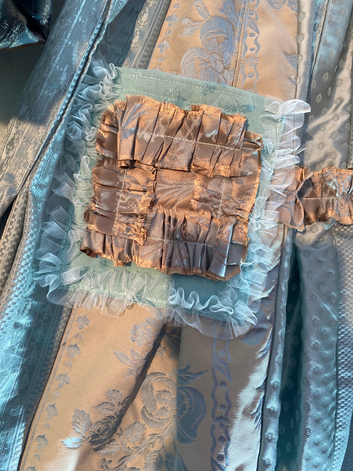 Jupe Taffetas de Soie Aqua