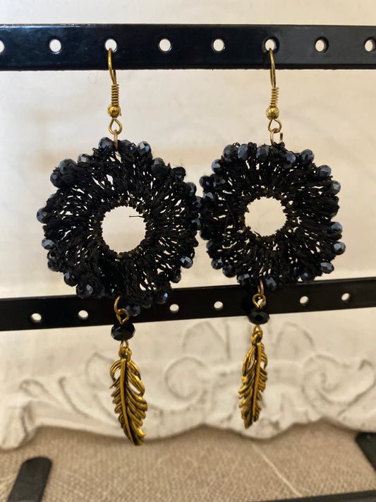 Boucle d’oreilles noir