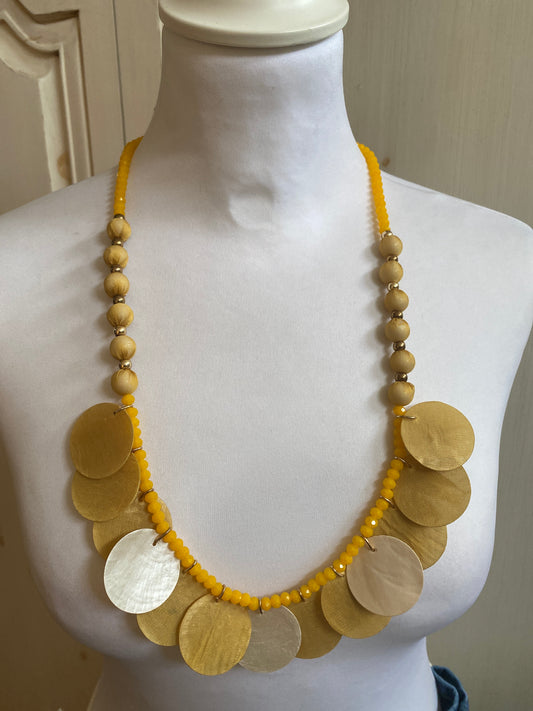 Collier Luli moutarde