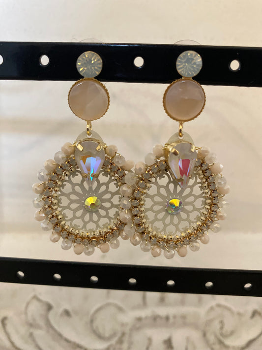 Boucle Creme irisé