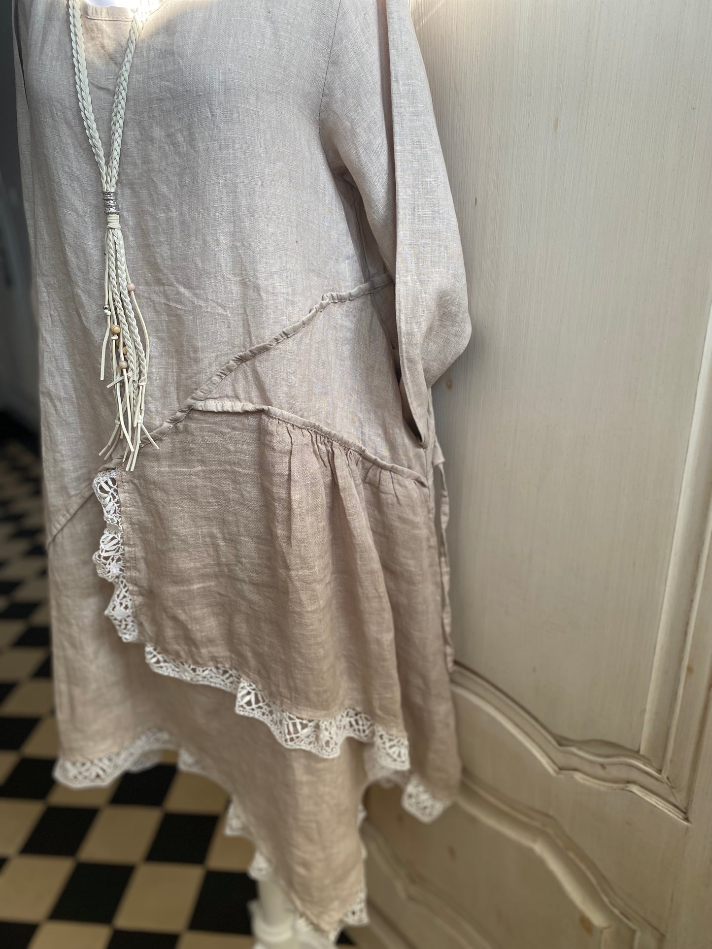 Robe Lin ficelle Carla du 40 au 46+