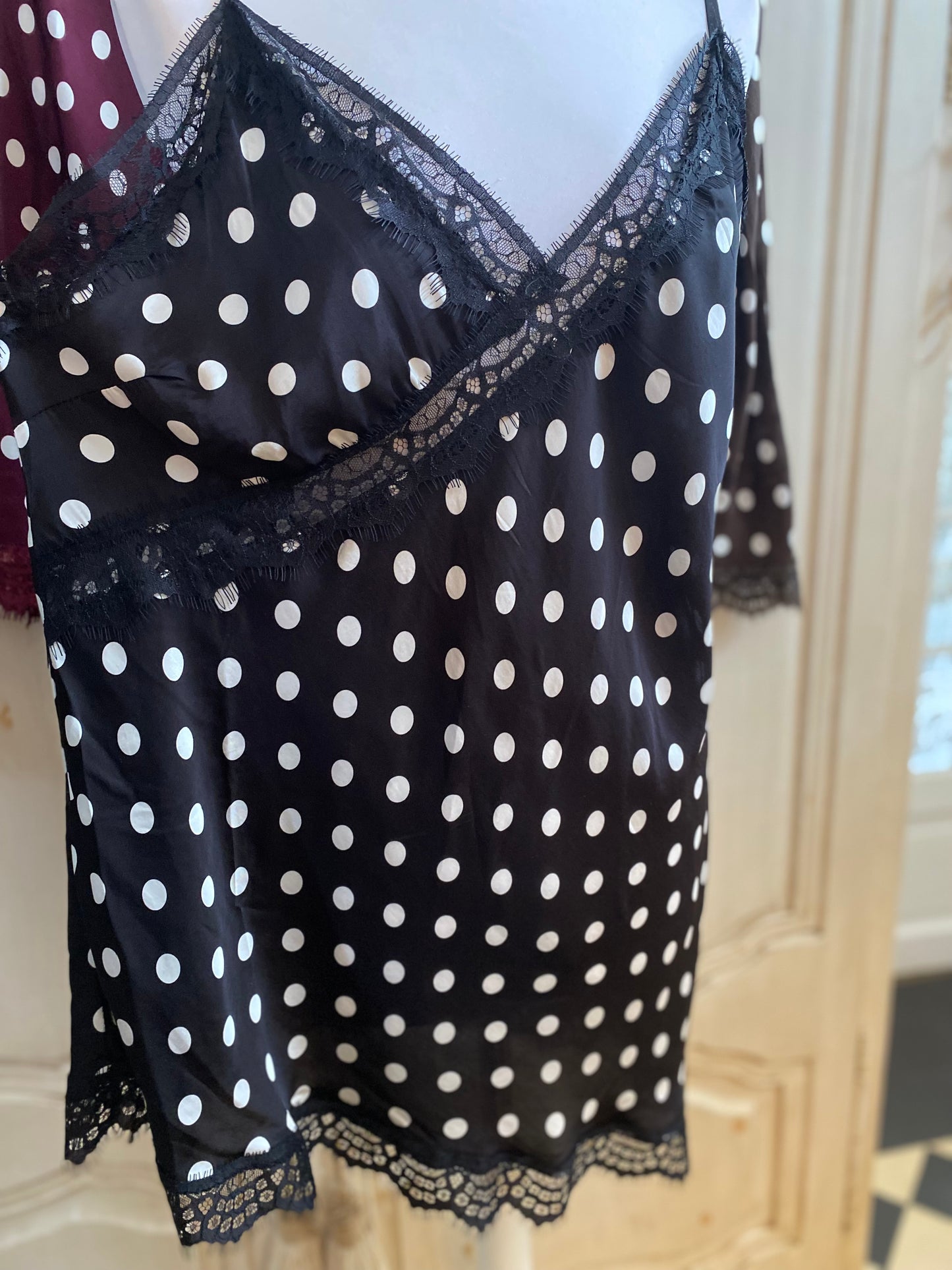 Top pois noir du 40 au 48 Oversize