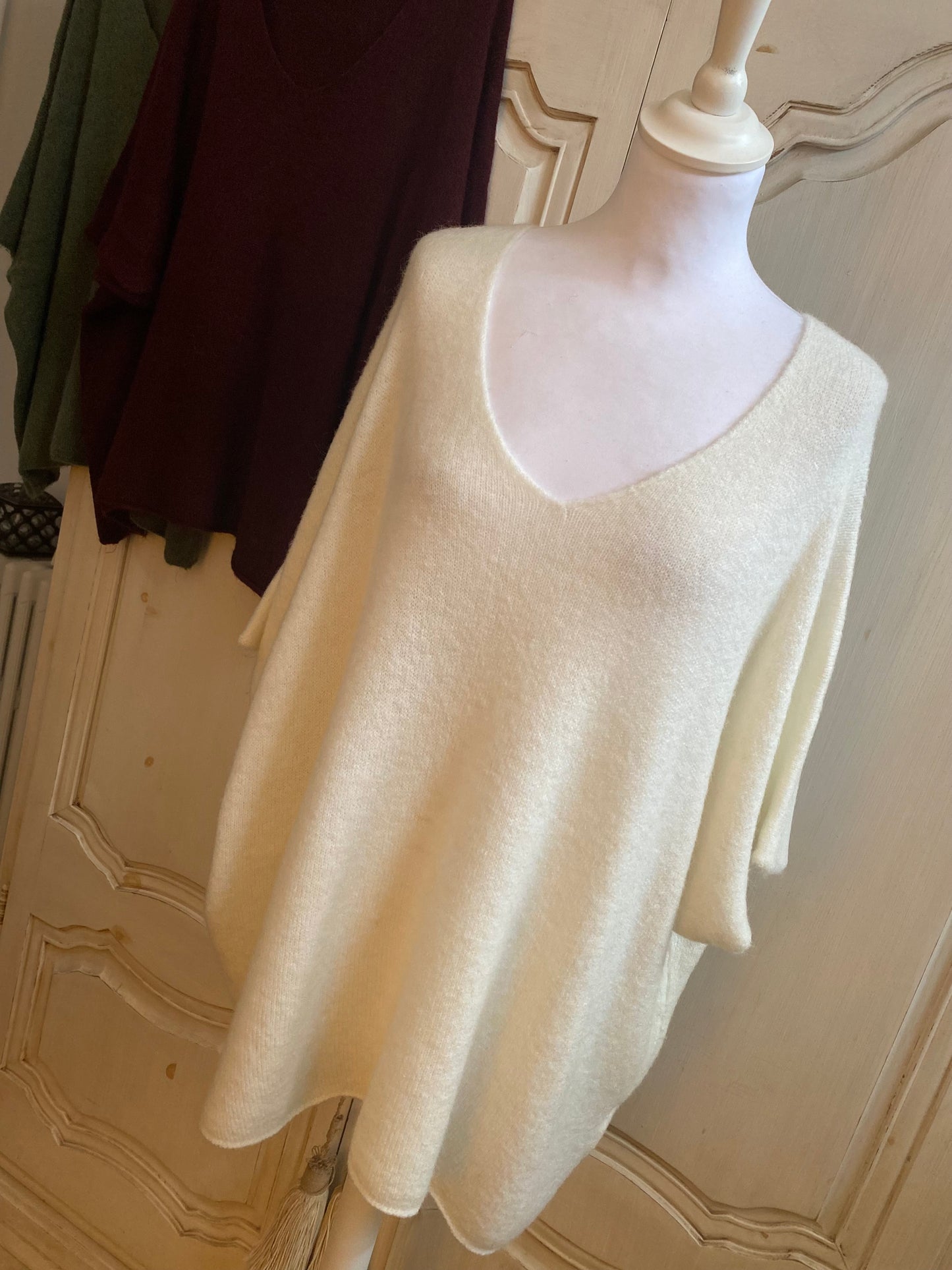 Pull Oversize Crème du 42 au 54