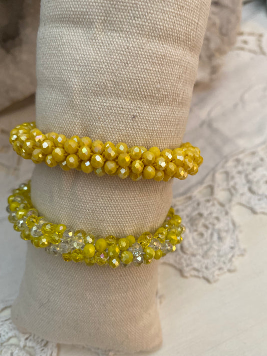 Bracelet torsadé duo Safran