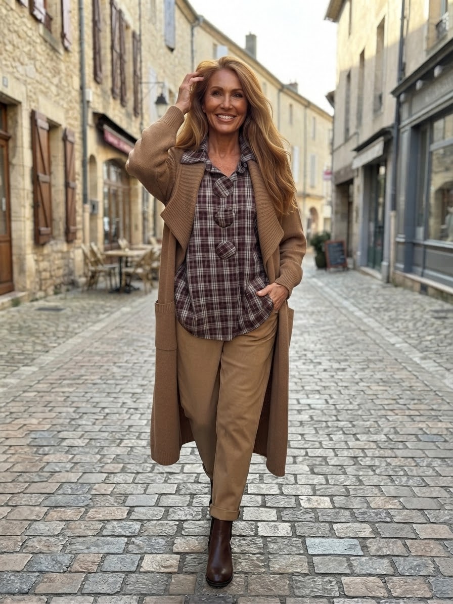 Tenue Lozanne 3 pièces Camel du 42 au 46+