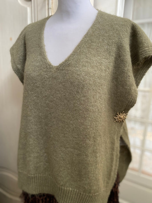 Pull soleil kaki du 40 au 48
